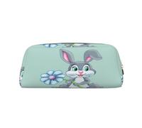 SDFHU Fun Easter Rabbit Print Adults Pencil Bag Versatile Pencil Case Zipper Multifunctional Zipper Pencil Case