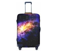 Sdfhu galaxy in the universe Print Unique Travel Luggage Cover Washable Anti-Scratch Suitcase Cover for Holiday, White, Medium, white( ), Medium