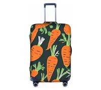 Sdfhu Happy carrot seamless pattern Print Unique Travel Luggage Cover Washable Anti Scratch Suitcase Protector for Vacation, White, S