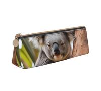 SDFHU Hugging tree koala 1 Print Lightweight Spacious Pencil Case Large Capacity Triangle Zippered for Writing Tools