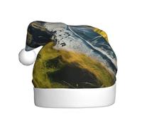 SDFHU Ireland Outdoors County Clare The Cliffs Print Santa Hat For Men And Women Party Cap Holiday Headwear For Christmas New Year