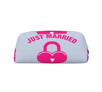 SDFHU just married Print Adults Pencil Bag Versatile Pencil Case Zipper Multifunctional Zipper Pencil Case