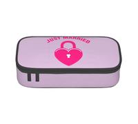 SDFHU just married Print Multifunctional Pencil Case Stationery Storage Bag Supplies Cosmetic Items Adults