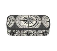 SDFHU Law of the Compass Navigation 1 Print Multifunctional Pencil Case Stationery Storage Bag Supplies Cosmetic Items Adults
