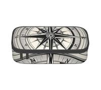 SDFHU Law of the Compass Navigation 1 Print Multifunctional Pencil Case Stationery Storage Bag Supplies Cosmetic Items Adults