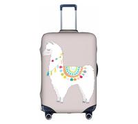 Sdfhu Llama Print Unique Travel Luggage Cover Washable Scratch Resistant Holiday Case Protector White, X-Large, White, X-Large
