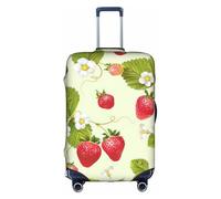 Sdfhu Lovely Strawberry Print Unique Travel Luggage Cover Washable Anti Scratch Suitcase Protector for Vacation, White, XL