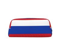 SDFHU Russian Flag Print Adults Pencil Bag Versatile Pencil Case Zipper Multifunctional Zipper Pencil Case