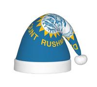 SDFHU South Dakota Flag Print Christmas Hat For 13.78in Santa Cap Xmas Holiday For Festive And Party Accessories