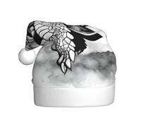 SDFHU Turtle Write Print Santa Hat For Men And Women Party Cap Holiday Headwear For Christmas New Year