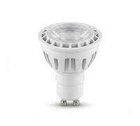SDFIXINGS GU10 LED Bulb, 6W, Cool White 6500K, 500LM Daylight Spotlight, COB Non-Dimmable Lamp, Energy Efficient Halogen Replacement, Meridian Lighting AC 175-250V (Pack 1)