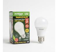 SDFIXINGS LED A60 E27 Edison Screw Light Bulb 9.5W 60W Equivalent Warm White 3000K 810 Lumens Opal GLS Lamp Dimmable, Energy Saving 25,000 Hours - Pack of 2 for Ceiling, Table & Floor Lamps (Pack 1)