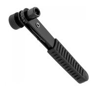 SDFIXINGS Mini Ratchet Wrench, Dual-Drive Head, 90¡ Socket Hand Tool Professional Socket Wrench Mini Hex Socket Wrench for Furniture Garage Auto Car Repair (1/4 inch - Black)