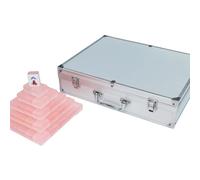 SDFSDE Chinese Mahjong Tile Set 146pcs Acrylic Mah Jongg Tiles With Portable Silver Aluminum Case Easy To Carry For Family Party Travel Gatherings(#42)