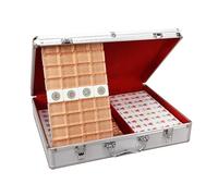 SDFSDE Mahjong Tile Set 146pcs Professional Chinese Mah Jongg Set With Storage Bag Acrylic Mah Jong Tiles Easy To Carry For Family Gatherings(#40)