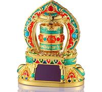 SDFsdfdS Solar-powered prayer wheels, TableTop Ornaments