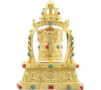 SDFsdfdS Solar-powered prayer wheels, TableTop Ornaments, Buddhist Spinning Prayer Wheel Solar Powered