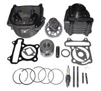 SDFUBO 52MM Cylinder Piston Ring Gasket Camshaft Kit Compatible With GY6 50CC 120CC 88ML Scooter