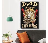 SDFUIJXCV Dad He And The Legend of Man King Poster Poster Decorative Painting Canvas Wall Posters And Art Picture Print Modern Family Bedroom Decor Posters 20x30inch(50x75cm)