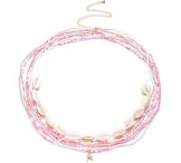 SDFWGG Women's Multi-Layer Bohemian Shell Belly Belt Chain Bikini Belly Jewelry for Beach Holiday Festival