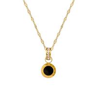 SDFXCDR choker necklaces for women,Black Enamel Roman Numeral Circle Crystal Pendant Necklace for Woman Fashion Pop Jewelry,gift