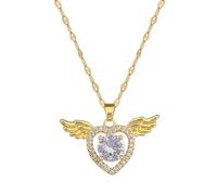 SDFXCDR choker necklaces for women，Classic Micro-paved Romantic White Jewelry Love Necklace Fashionable Angelic Temperament Cute Clavicle Chain，gift