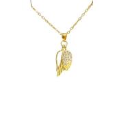 SDFXCDR choker necklaces for women,Classic Personality Double Lucky Angel Wings Necklace Fashion Retro Hollow Design Pendant Clavicle Chain,gift