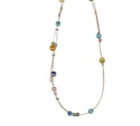 SDFXCDR choker necklaces for women，Colorful Opals Floating Star Fishline Necklace 2025 New Party Girl's Unusual Neck Chain For Women's Fashion Jewelry Accessories，gift