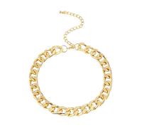 SDFXCDR choker necklaces for women，Cuban Choker Necklace Collares Punk Vintage Chunky Thick Link Aluminum Chain for Women New Year Jewelry Accessories，gift