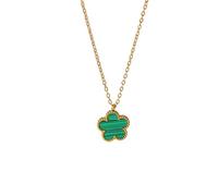 SDFXCDR choker necklaces for women,Green Five Leaf Clover Pendant Necklace For Women Fashion New Party Gift Neck Chain Jewelry Collar,gift