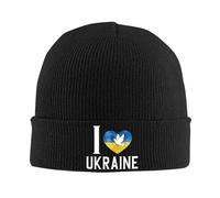 SDFXCDR I Love Ukraine Warm Knitted Cap Hip Hop Bonnet Hat Beanies Autumn Winter Outdoor Beanies Hats for Unisex Winter Warmth Multicoloured