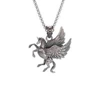 SDFXCDR men necklace chain friendship Ancient Greek Mythology God of War Pegasus Unicorn Animal Horse Pendant Necklace for Men and Women Retro Punk Jewelry Gift gift