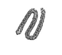 SDFXCDR men necklace chain friendship Byzantine Chain King Chain Necklace Men's Punk Domineering Hip Hop Rock Locomotive Riding Accessories gift