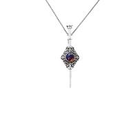 SDFXCDR men necklace chain friendship Magic Witch Wand Pendant Witchcraft Retro Blood Pack Detachable Wand Necklace Couple Jewelry Men Women Gift gift