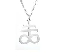 SDFXCDR men necklace chain friendship Satan Cross Pendant Necklace Charm Women Men Necklace Church Jewelry Accessories gift