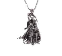 SDFXCDR men necklace chain friendship The Scythe of Death Pendant Devil Girl Necklace Men's Punk Hip Hop Rock Gothic Halloween Jewelry Gift gift