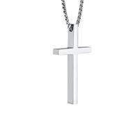 SDFXCDR mens chain necklace Classic Cross Necklace for Men Women Pendant Necklace Simple Jewelry Gift teachers gifts