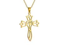 SDFXCDR mens chain necklace Cross Necklace for Women Men Christian Amulet Choker Chain Necklaces Jewelry Friend Gift teachers gifts