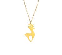 SDFXCDR mens chain necklace Elk Deer Antlers Pendant Necklace Women Origami Geometric Animal Necklace For Gifts teachers gifts