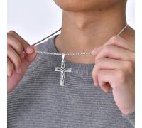 SDFXCDR mens chain necklace Mens Ethnic Celtic Cross Necklaces Waterproof Viking Knot Pendant with Box Chain Prayer Faith Collar teachers gifts