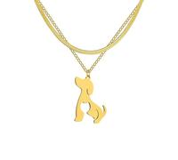SDFXCDR mens chain necklace Necklaces Lovely Dog Layered Snake Chains Pet Dog Charm Choker For Women Girl Jewelry Party Birthday Gift teachers gifts