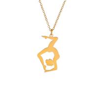 SDFXCDR mens chain necklace New In Artistic Gymnastics Necklace Sport Athlete Women's Gymnastics Pendant Choker Team Jewelry Gift teachers gifts