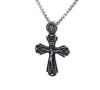 SDFXCDR mens chain necklace Retro Christian Cross Trend Classic Pendant Women Men's Crisscross Necklaces Jewelry Gifts teachers gifts