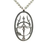 SDFXCDR mens chain necklace Shiva's Trident And Snake Pendant Trishula And Ouroboros Hinduism Jewelery Necklace For Men Women Amulet Indian Jewelry teachers gifts