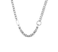 SDFXCDR mens chain necklace Splicing Cuban Chain Oval Chain Byzantine Necklaces for Men Boys Links Collar OT Buckle Punk Hiphop Jewelry Gift teachers gifts