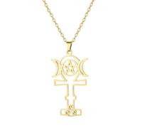 SDFXCDR mens chain necklace The Greek Goddess of The Moon Pendant Necklace for Women Girls Jewelry Amulet Friend Gift teachers gifts