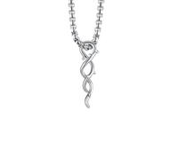 SDFXCDR mens chain necklace Twisted Thorn Pendant Necklaces for Men Boys Branches Shaped Charms Collar with 60cm/23.4" Box Chain Fearless Jewelry teachers gifts