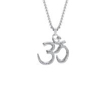 SDFXCDR mens chain necklace Yoga Om Necklaces for Men Punk Solid Aum Pendant Collar Gifts Male Jeweklry Gifts teachers gifts