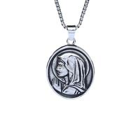 SDFXCDR mens necklace 2023 New Creative Design Plated Large Catholic Christian Accessories Religious Jewelry For Man Women teachers gifts