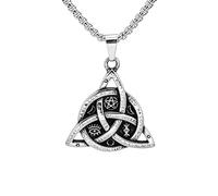 SDFXCDR mens necklace Classic Vintage Odin Trinity Nordic Rune Pendant Necklace For Men Women Viking Witch Celtic Knot Necklace Fashion Amulet Jewelry teachers gifts